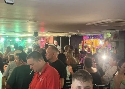 Live music crowd at Jimmy Woo's